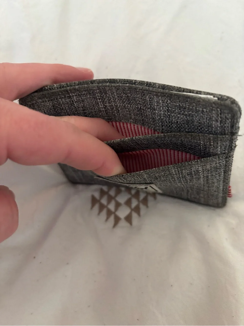 Herschel Supply Company Gray Woven Card Holder